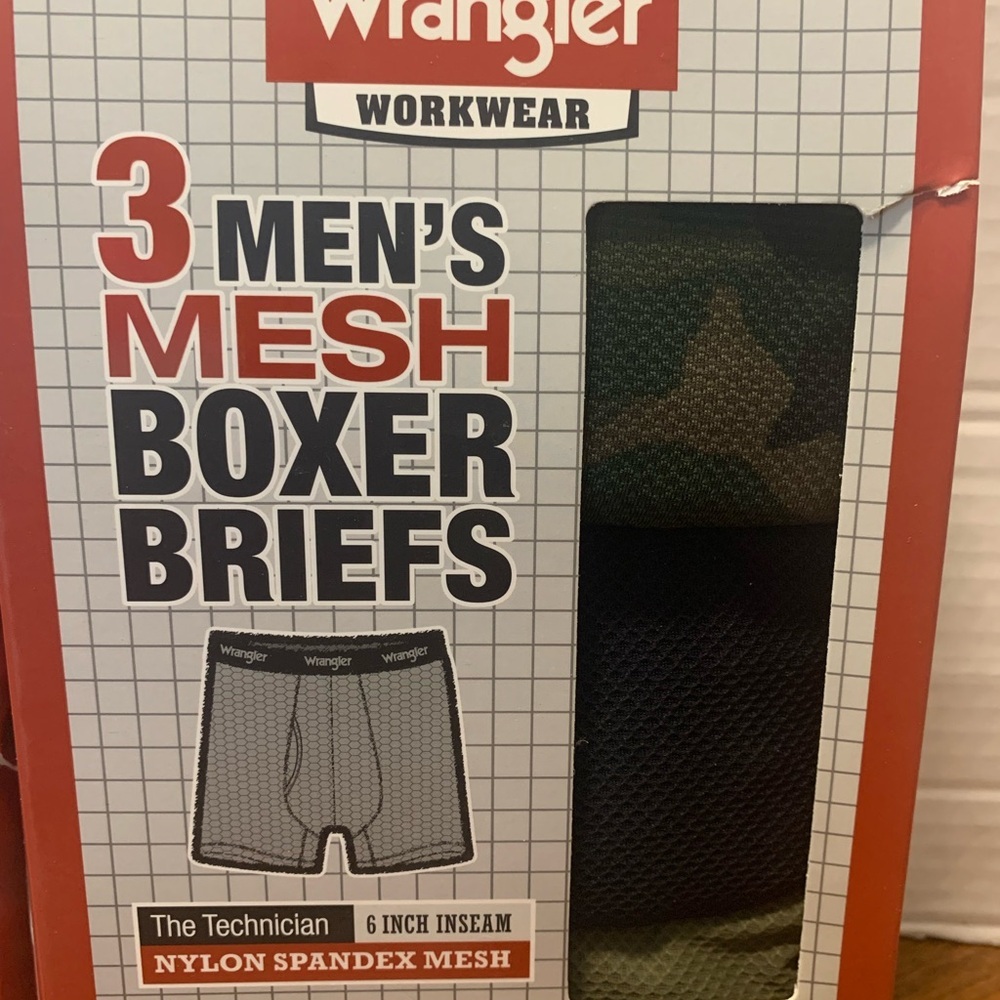 Wrangler 2packs of 3 total of 6 Mesh Boxer Briefs Premium Comfort size Small - Picture 3 of 7